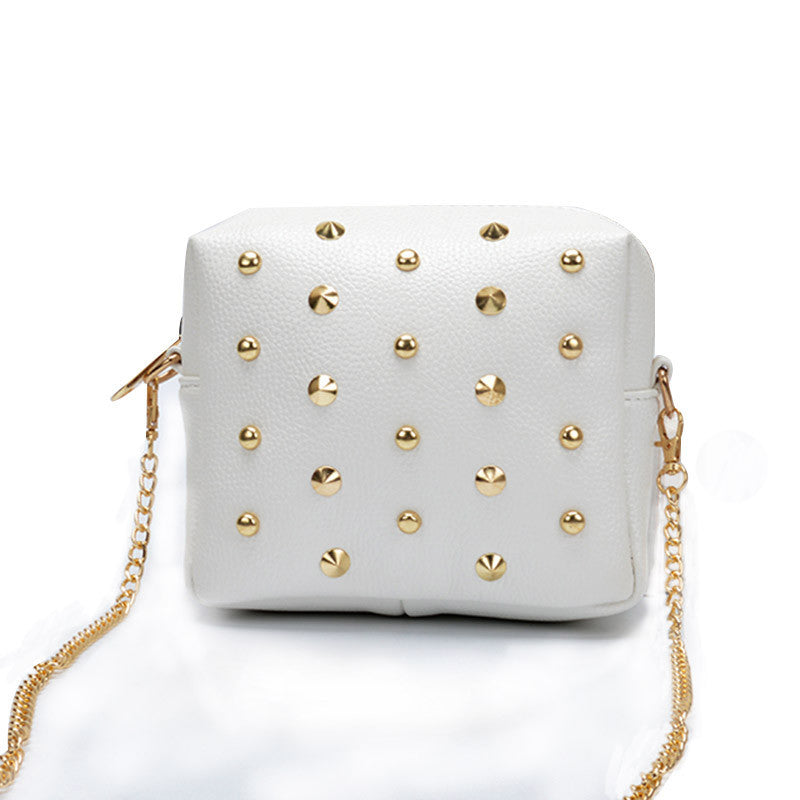 fashion Rivet women shoulder handbag PU leather Crossbody bag designer vintage women mini chain messenger bag-Dollar Bargains Online Shopping Australia