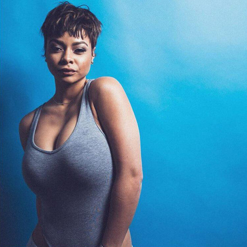 Sleeveless Cropped Women T Shirt Crop Top Hot - CELEBRITYSTYLEFASHION.COM.AU - 2