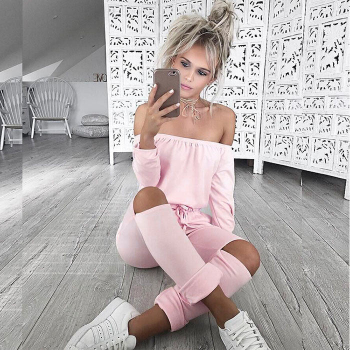 Slash Long Sleeve Bodysuit Jumpsuit - CELEBRITYSTYLEFASHION.COM.AU - 7