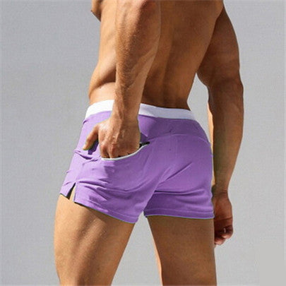 Sexy Briefs Men Swimwear Trunks Brand High Quality Swimsuits Swim Boxer Sportswear Solid Board Shorts Plus Size Swimming D025-Dollar Bargains Online Shopping Australia