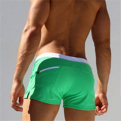 Sexy Briefs Men Swimwear Trunks Brand High Quality Swimsuits Swim Boxer Sportswear Solid Board Shorts Plus Size Swimming D025-Dollar Bargains Online Shopping Australia