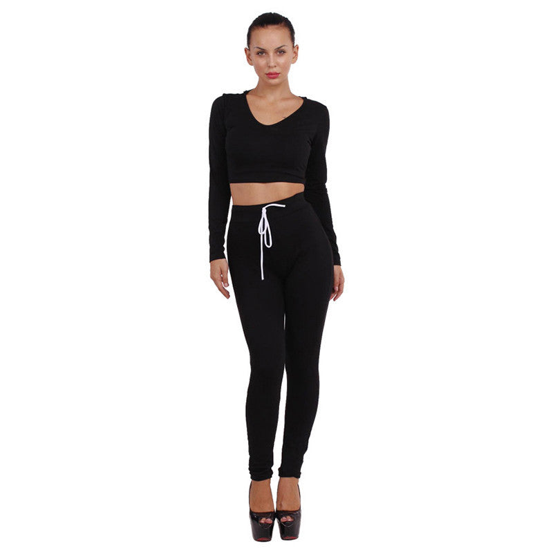 Two Piece Women Jumpsuit Full Pants Long Sleeve Hooded Cotton - CELEBRITYSTYLEFASHION.COM.AU - 7