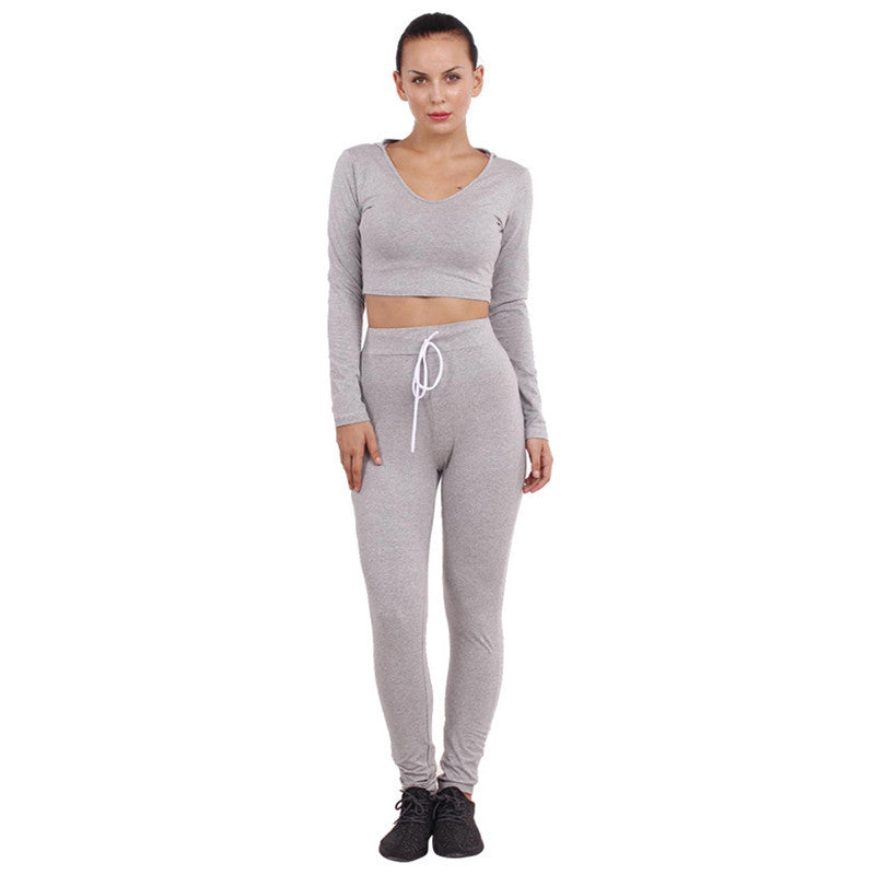 Two Piece Women Jumpsuit Full Pants Long Sleeve Hooded Cotton - CELEBRITYSTYLEFASHION.COM.AU - 10