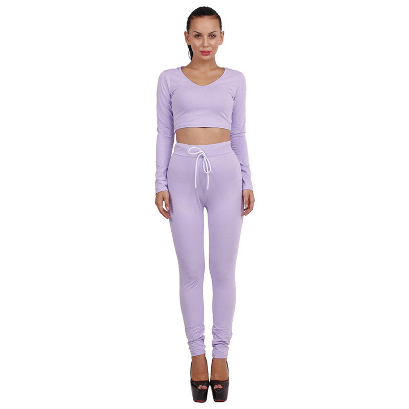 Two Piece Women Jumpsuit Full Pants Long Sleeve Hooded Cotton - CELEBRITYSTYLEFASHION.COM.AU - 11