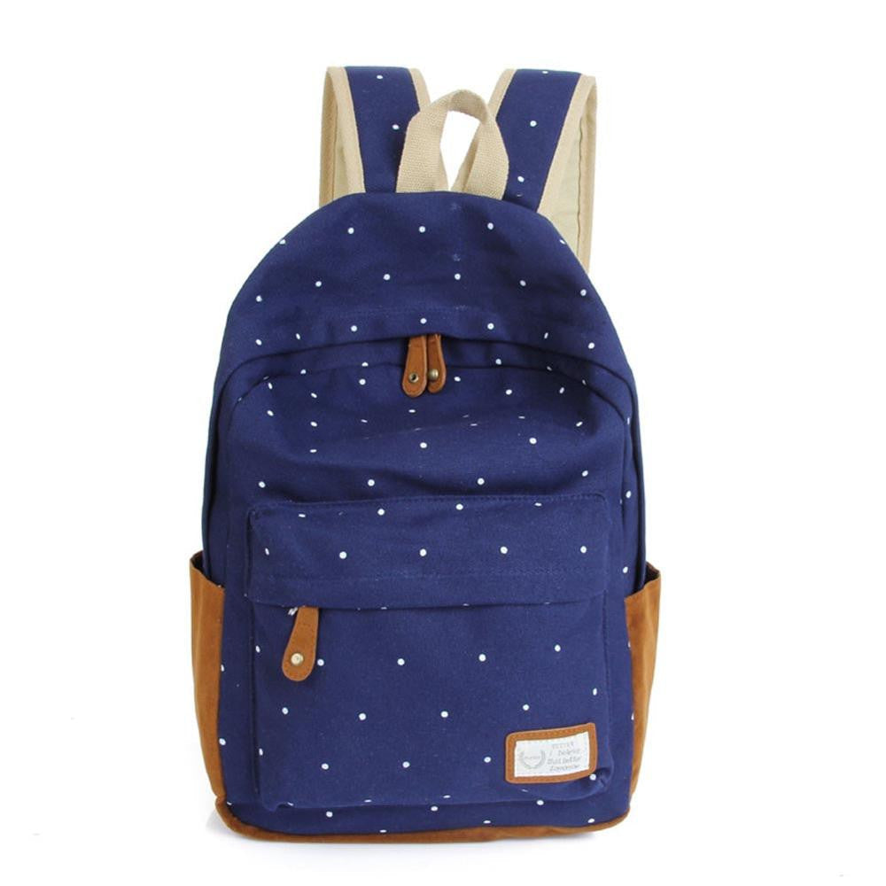 Fashion Unisex Dot Printing Backpack School Book Backpacks For Teenager Girl Boy School Bag Casual Stylish HB88-Dollar Bargains Online Shopping Australia