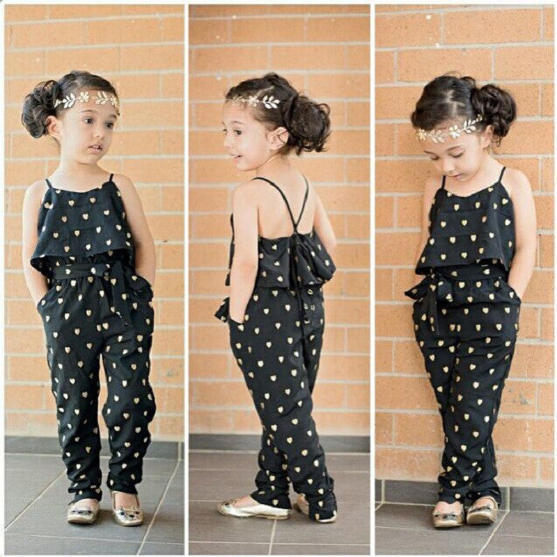Girl Romper Summer Kids Baby Girls Clothes Sleeveless Dress Jumpsuit Trousers Outfits - CelebritystyleFashion.com.au online clothing shop australia