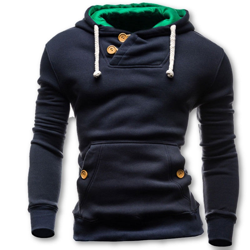 Hoodies Men Hip Hop Mens Brand Double Pocket Long Sleeve Hoodie Sweatshirt Suit Slim Fit Men Hoody-Dollar Bargains Online Shopping Australia