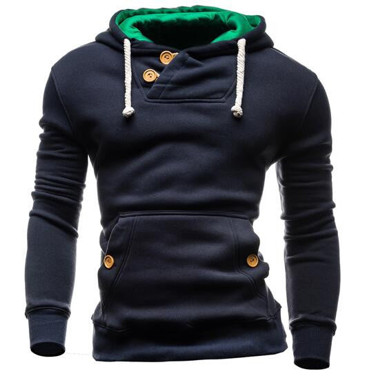 Hoodies Men Sudaderas Hombre Hip Hop Mens Brand Double Pocket Long Sleeve Hoodie Sweatshirt Suit Slim Fit Men Hoody-Dollar Bargains Online Shopping Australia