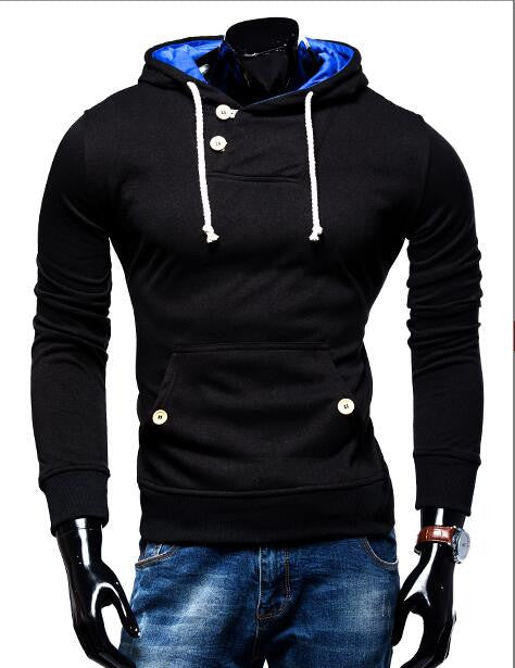 Hoodies Men Sudaderas Hombre Hip Hop Mens Brand Double Pocket Long Sleeve Hoodie Sweatshirt Suit Slim Fit Men Hoody-Dollar Bargains Online Shopping Australia
