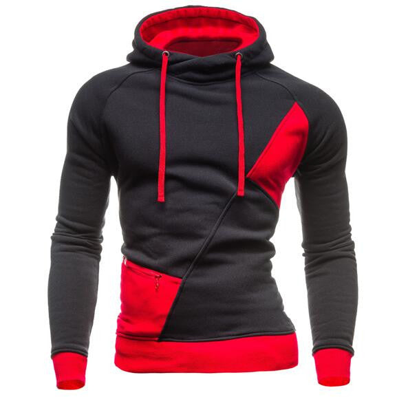 Hoodies Men Sudaderas Hombre Hip Hop Mens Brand Letter Hooded Zipper Hoodie Sweatshirt Slim Fit Men Hoody XXL WE-Dollar Bargains Online Shopping Australia
