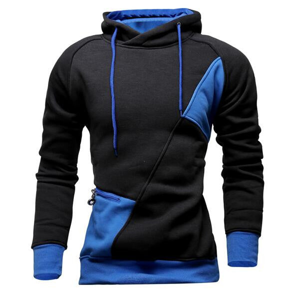 Hoodies Men Sudaderas Hombre Hip Hop Mens Brand Letter Hooded Zipper Hoodie Sweatshirt Slim Fit Men Hoody XXL WE-Dollar Bargains Online Shopping Australia