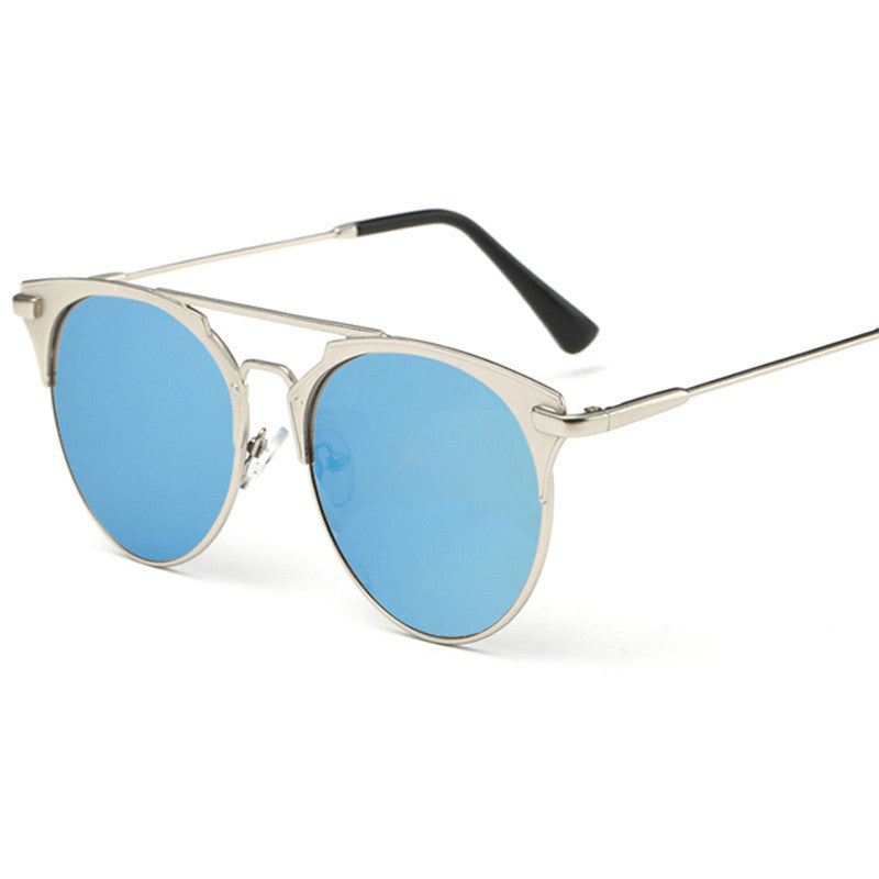 Pink Vintage ladies Women Sunglasses round Fashion Luxury flat mirror sun glasses Sunglasses for women Oculos De Sol Feminino - CelebritystyleFashion.com.au online clothing shop australia