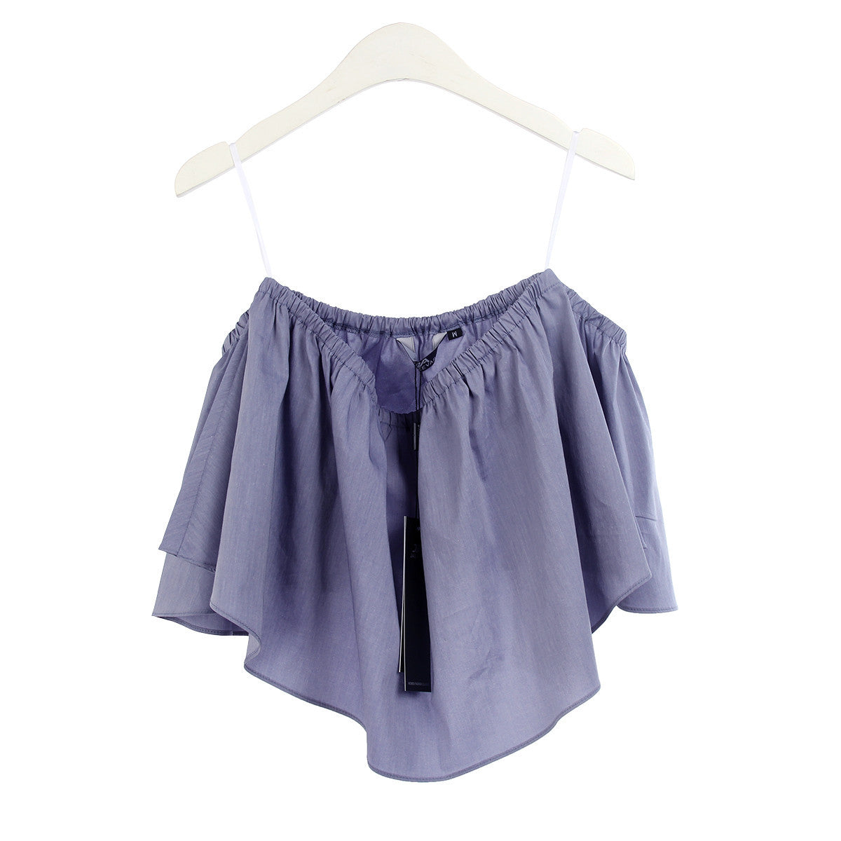 NEW Summer Fashion Trend Women's Smock Top Off Shoulder Brief Ruffles Girl's PETITE Structured Bardot Short Blouse-Dollar Bargains Online Shopping Australia