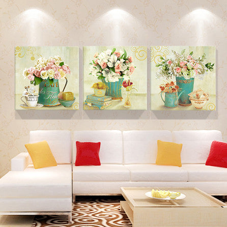 Print poster canvas Wall Art Beautiful roses cuadros Decoration art oil painting Modular pictures on the hall wall(no frame)3pcs-Dollar Bargains Online Shopping Australia