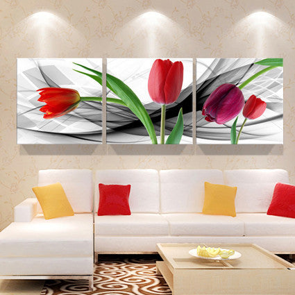 Print poster canvas Wall Art Beautiful roses cuadros Decoration art oil painting Modular pictures on the hall wall(no frame)3pcs-Dollar Bargains Online Shopping Australia