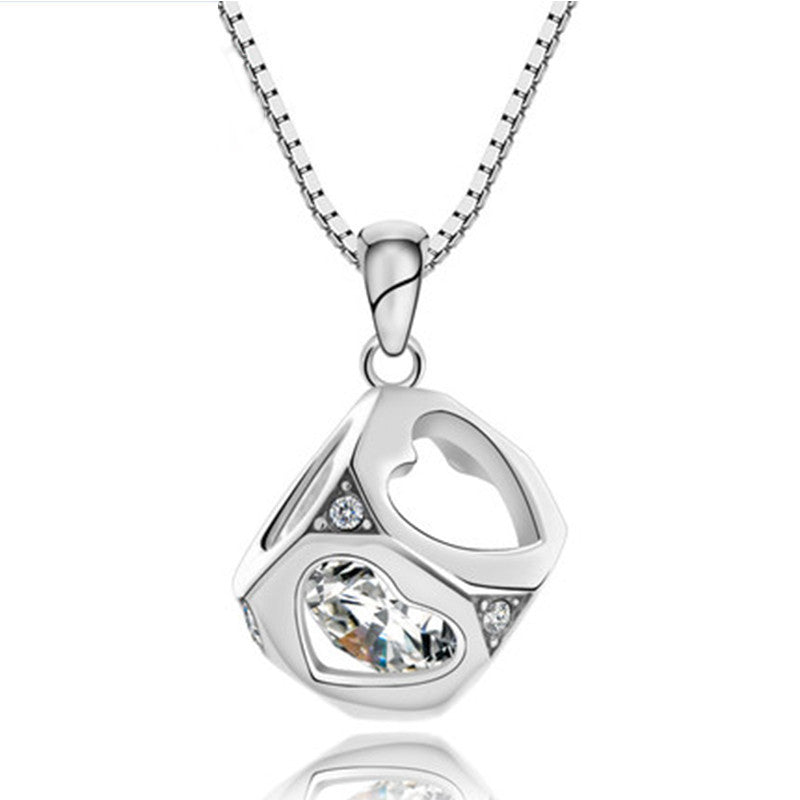 Fine Jewelry 925 Sterling Silver Necklaces for Women Magic Cube Pendant Necklace Chain 18" Super Elegant Gift - CelebritystyleFashion.com.au online clothing shop australia