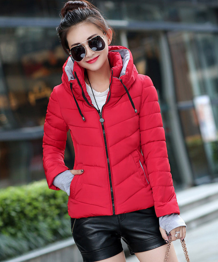 hooded plus size long sleeve warm light down padded winter jacket women parkas for women winter coat women B143-Dollar Bargains Online Shopping Australia