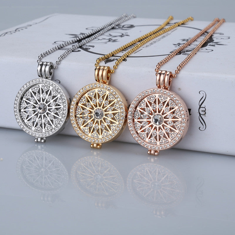 High grade sale flowes gold 35mm coin necklace pendants disc fit my 33mm coins holder for women fashion jewelry locket - CelebritystyleFashion.com.au online clothing shop australia