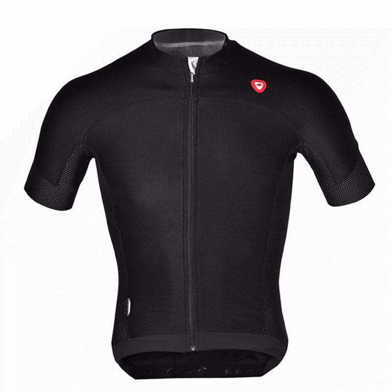 Santic Cycling Jersey Short Sleeve Jersey Black White Mens Bicycle Summer Breathable Dry Men's Cycling Sport Jersey Long MC02072-Dollar Bargains Online Shopping Australia