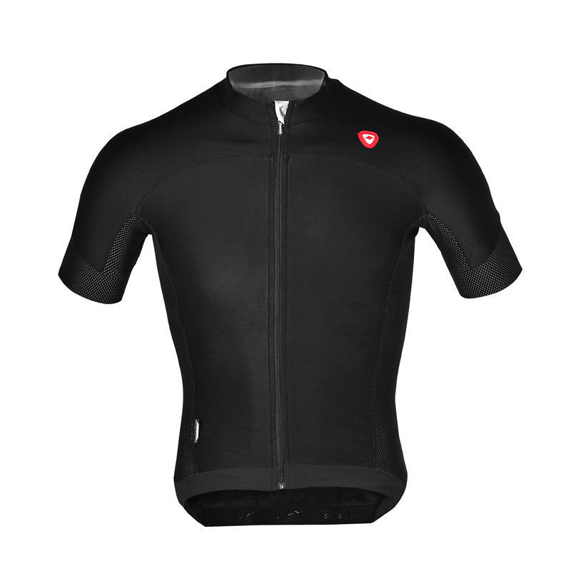 Santic Cycling Jersey Short Sleeve Jersey Black White Mens Bicycle Summer Breathable Dry Men's Cycling Sport Jersey Long MC02072-Dollar Bargains Online Shopping Australia