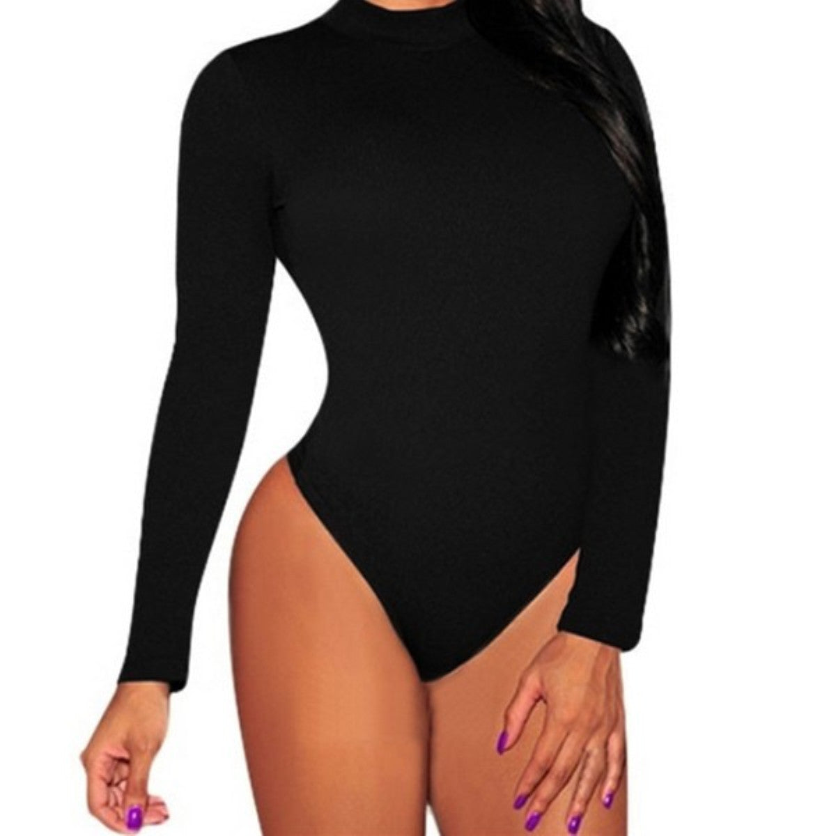 Rompers Womens Jumpsuit Sexy Lady O neck Long Sleeve Backless Bodycon Bandage Bodysuit Slim Short Overalls Black Playsuit S-3XL-Dollar Bargains Online Shopping Australia