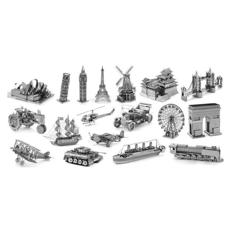 Miniature 3D Metal Model Puzzle Building Kits Laser Cutting Solid Jigsaw Scale Model Ship Fighter Aircraft Car Tank Helicopter-Dollar Bargains Online Shopping Australia