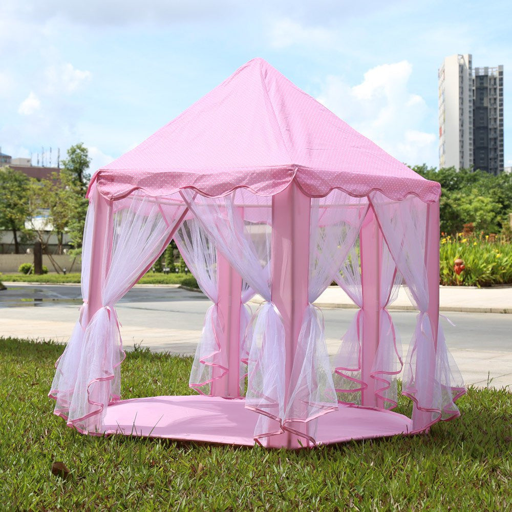 Portable Princess Castle Play Tent Children Activity Fairy House kids Funny Indoor Outdoor Playhouse Beach Tent Baby playing Toy
