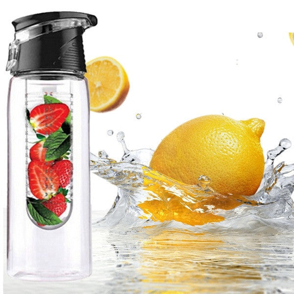 700ML Flesh Fruit Water Bottle Sports Health Lemon Juice Make Bottle Office Outdoor Cycling Camping Flip Lid Cup Leak-proof-Dollar Bargains Online Shopping Australia