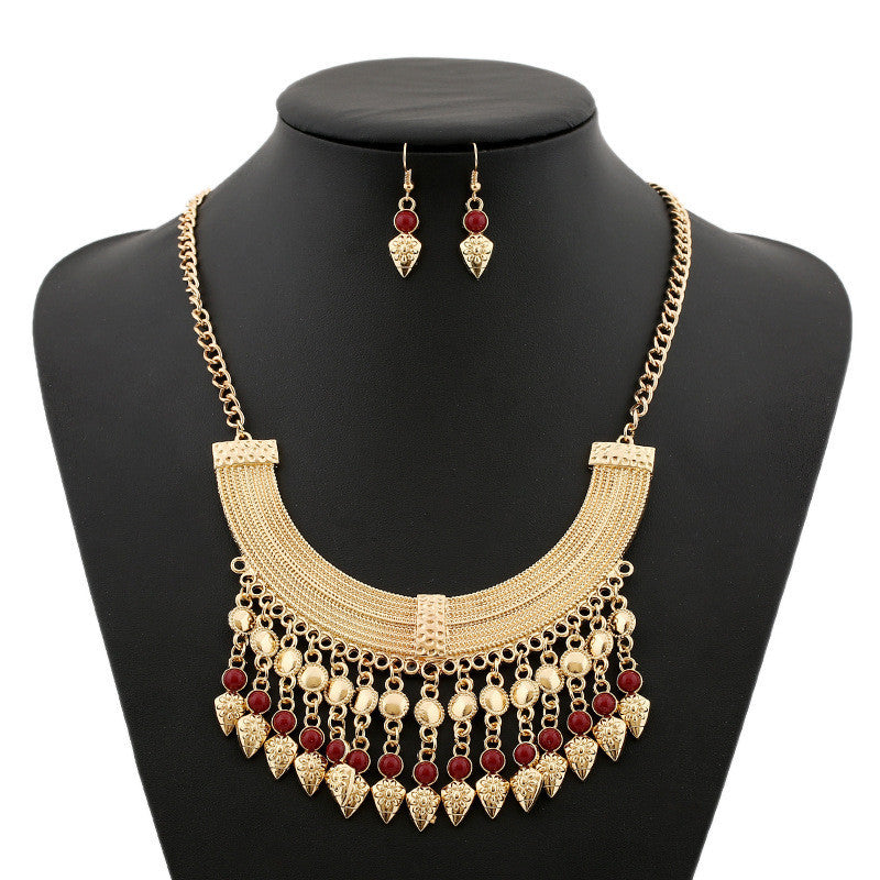 New Fashion Bohemian Tassel Power Necklace Long Colar Choker Necklace Vintage Gypsy Ethnic Maxi Women necklace Fine Jewelry - CelebritystyleFashion.com.au online clothing shop australia