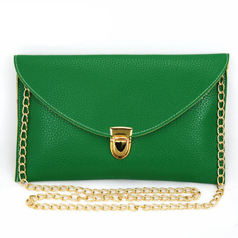 Women Clutch Bags Fashion Chain Envelope Candy Color Handbags Small Shoulder Bag Casual-Dollar Bargains Online Shopping Australia