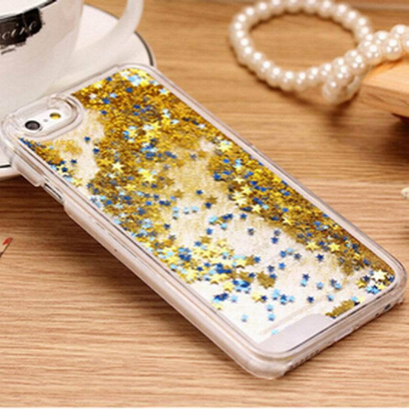 Fashion Liquid Glitter meteor sand sequins Colorful Dynamic Transparent Hard Mobile Phone cases For iphone4s/5 SE/6 6s/6Plus-Dollar Bargains Online Shopping Australia