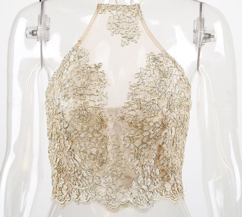 Lace Crop Top Backless - CelebritystyleFashion.com.au online clothing shop australia