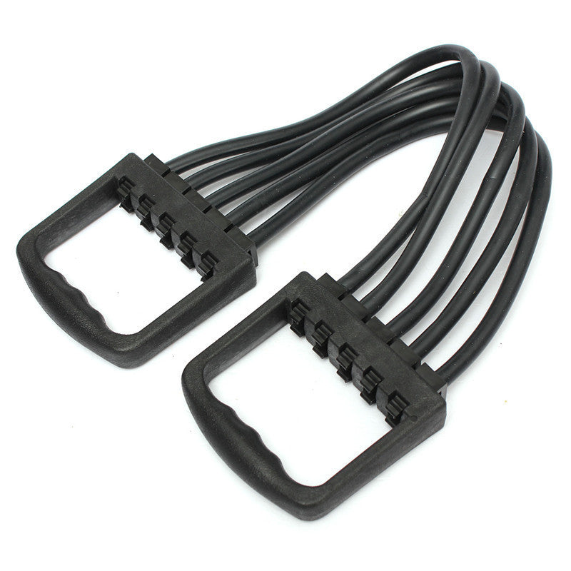 Portable Indoor sports Supply Chest Expander Puller Exercise Fitness Resistance Cable Rope Tube Yoga 5 Resistance Bands-Dollar Bargains Online Shopping Australia