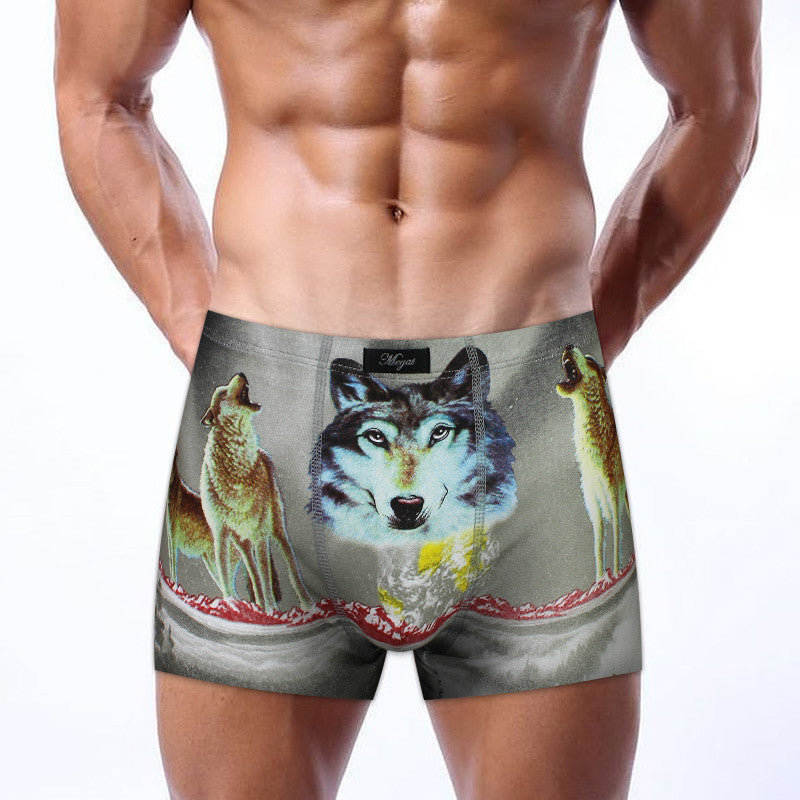 Sexy Underwear Men Classic Printed Cotton Spandex Underpants Mens underwear Boxers Shorts Brand-Dollar Bargains Online Shopping Australia