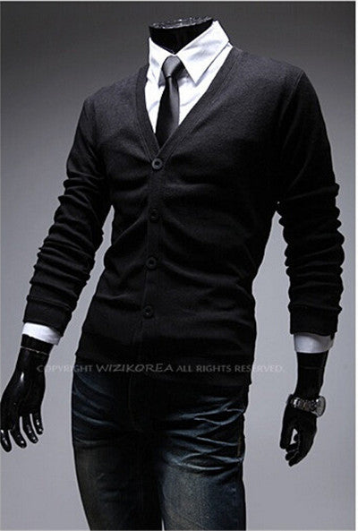 Autumn Fashion Crime Brand Knitting Cardigan Sweater Men Cardigan Sweater Leisure Men v-neck Sweater Men-Dollar Bargains Online Shopping Australia