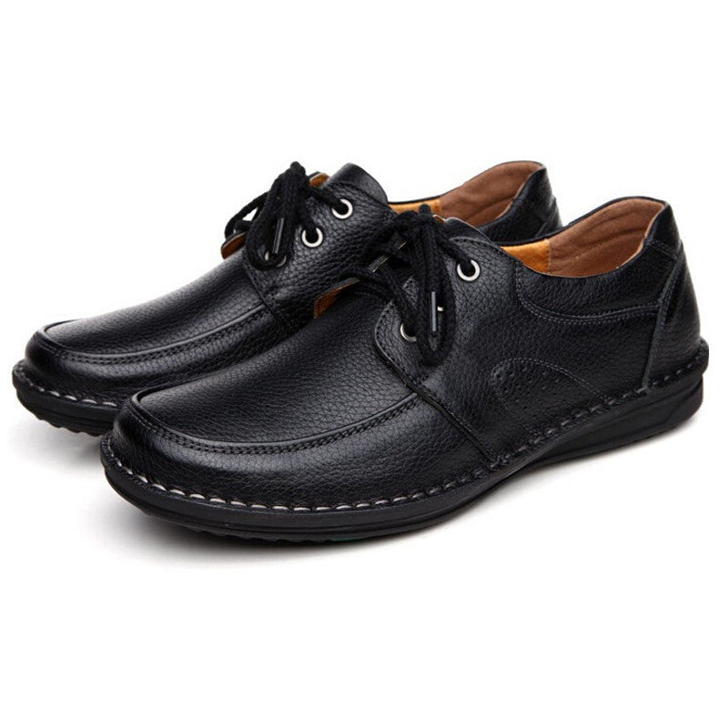 Men Casual Shoes men's leather shoes flats soft comfortable Fashion British Style Shoes 8A106 - CelebritystyleFashion.com.au online clothing shop australia