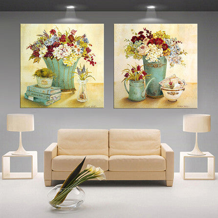 modern 3D white lotus definition pictures canvas Home Decoration living room Wall modular painting Print (no frame)2pcs-Dollar Bargains Online Shopping Australia