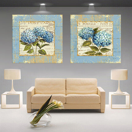 modern 3D white lotus definition pictures canvas Home Decoration living room Wall modular painting Print (no frame)2pcs-Dollar Bargains Online Shopping Australia
