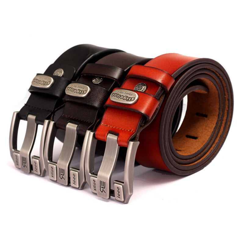 Designer Brand Belt for Men High Quality Genuine Leather Gold Pin Buckle Belt Men Vintage Casual Women Jeans Belt-Dollar Bargains Online Shopping Australia