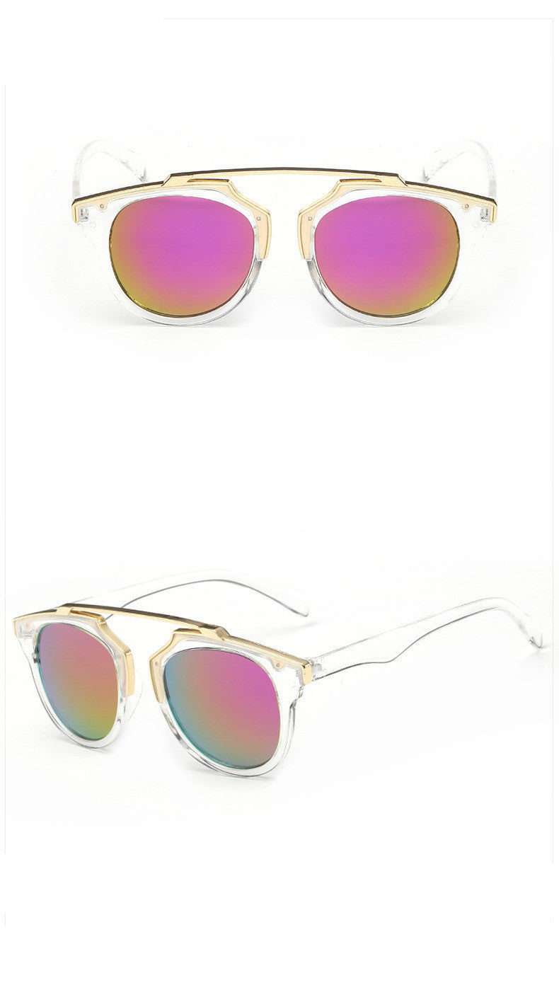 High women brand designer sunglasses round mirrored shades cat eye glasses-Dollar Bargains Online Shopping Australia