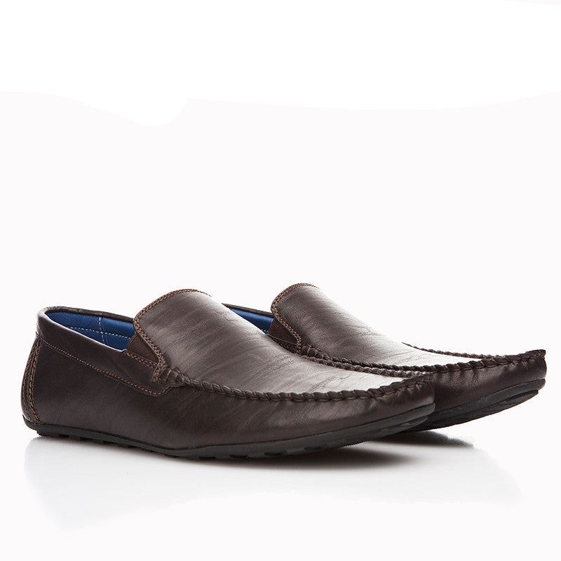 Fashion Men Flats Shoes Hand Made Breathable Slip-on Mocassins Men Loafers Brown Big Size CE86813BU - CelebritystyleFashion.com.au online clothing shop australia