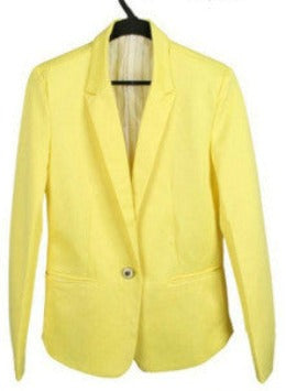 Fashion Jacket Blazer Women Suit Foldable Long Sleeves Lapel Coat Lined With Striped Single Button Vogue Blazers XL-Dollar Bargains Online Shopping Australia