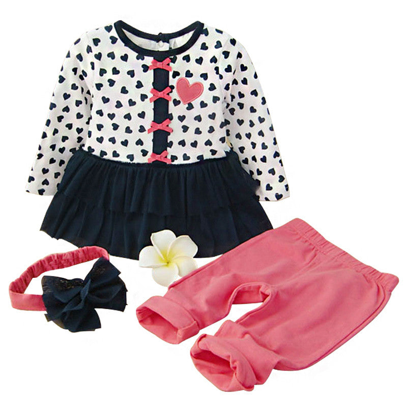 baby girl floral clothes set born toddler cotton suit kids girl outfits spring tracksuit infant clothing set for girls-Dollar Bargains Online Shopping Australia