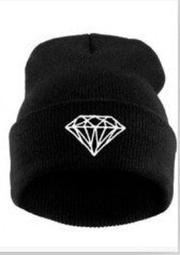Brand Gorros Fashion Beanie Men Casual Winter Hat Warm Diamond Knitted Hats For Women Hip Hop Skullies Beanies Toca-Dollar Bargains Online Shopping Australia