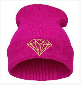 Brand Gorros Fashion Beanie Men Casual Winter Hat Warm Diamond Knitted Hats For Women Hip Hop Skullies Beanies Toca-Dollar Bargains Online Shopping Australia