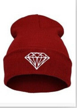 Brand Gorros Fashion Beanie Men Casual Winter Hat Warm Diamond Knitted Hats For Women Hip Hop Skullies Beanies Toca-Dollar Bargains Online Shopping Australia