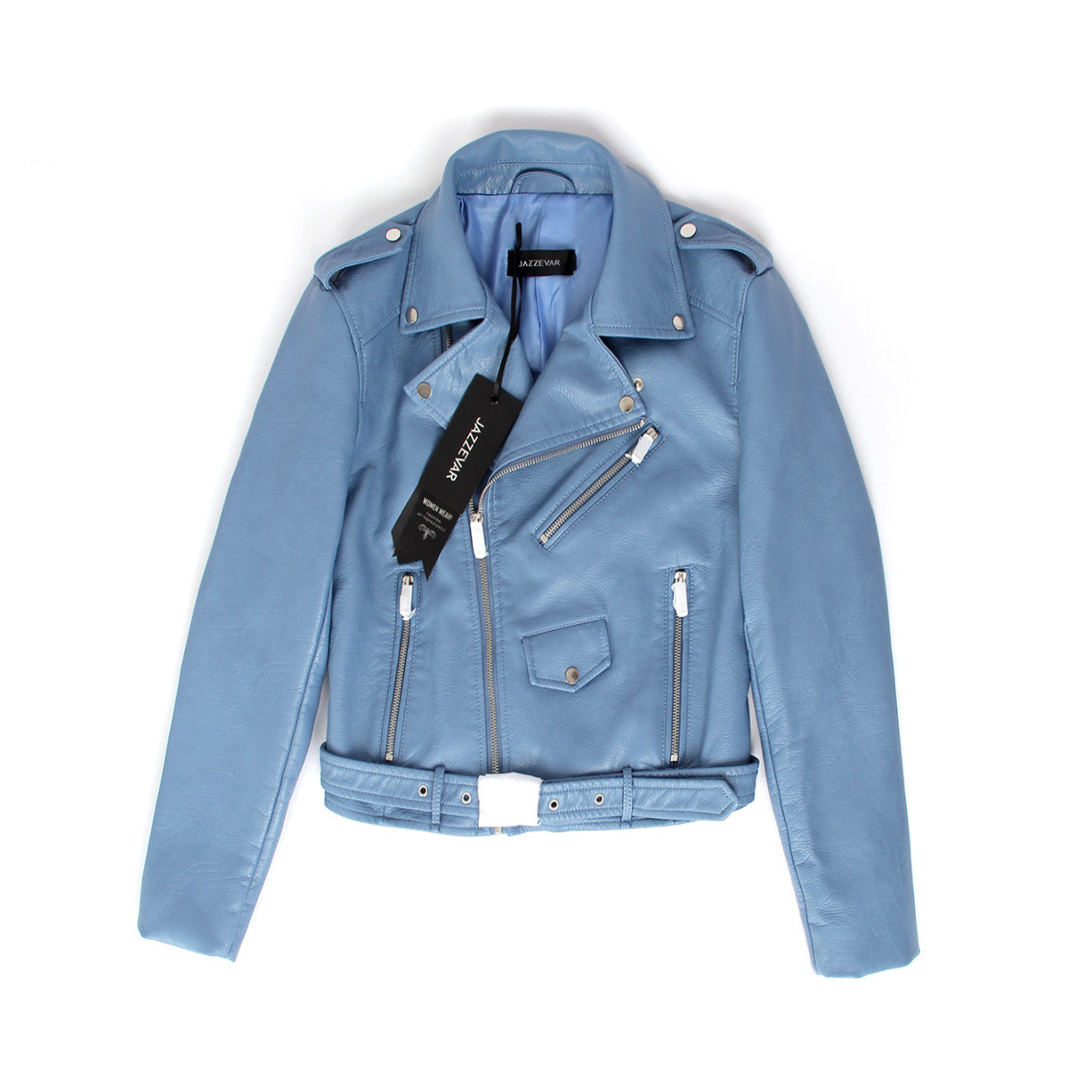 Autumn Fashion Street Women's Short Washed PU Leather Jacket Zipper Bright Colors Ladies Basic Jackets Good Quality-Dollar Bargains Online Shopping Australia