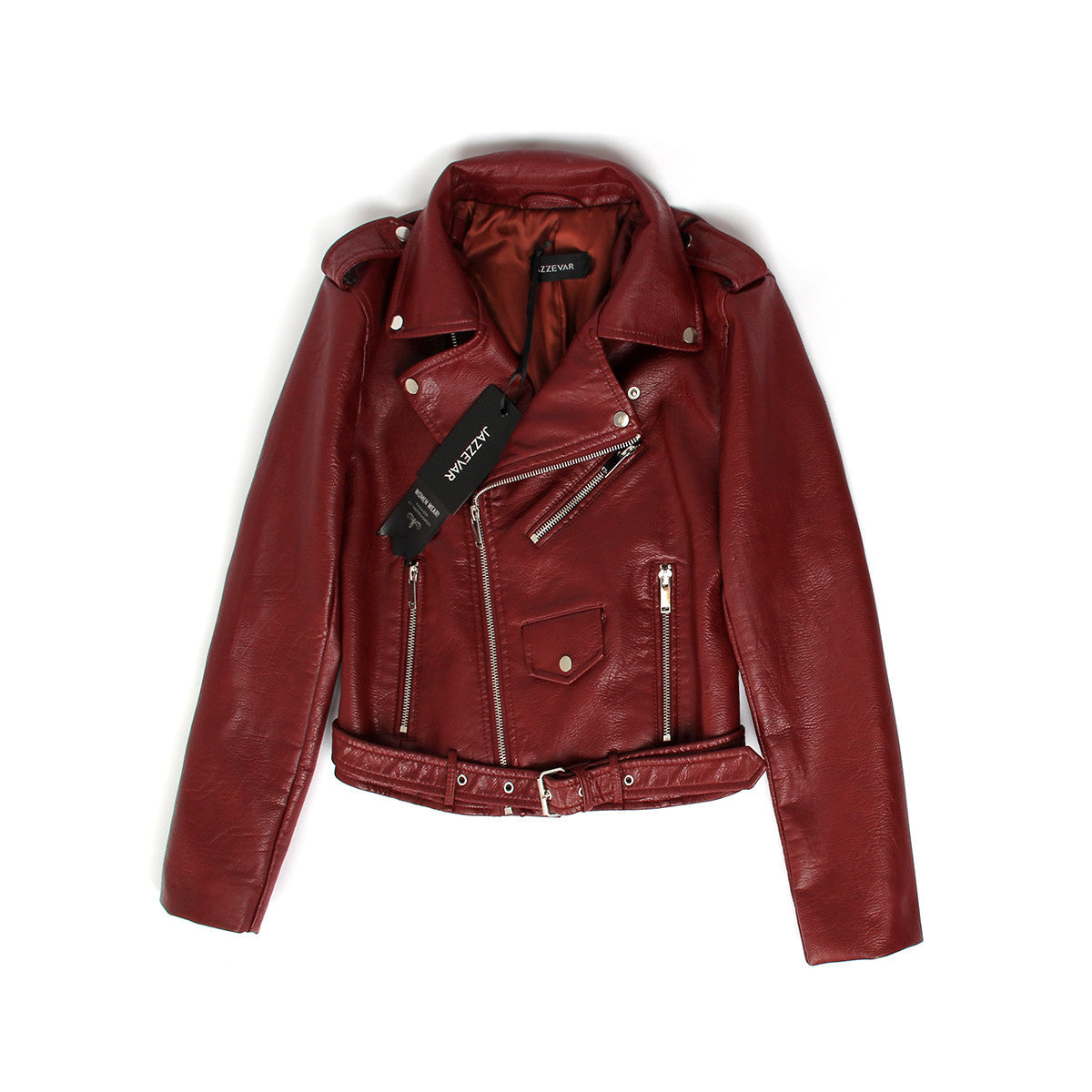 Autumn Fashion Street Women's Short Washed PU Leather Jacket Zipper Bright Colors Ladies Basic Jackets Good Quality-Dollar Bargains Online Shopping Australia