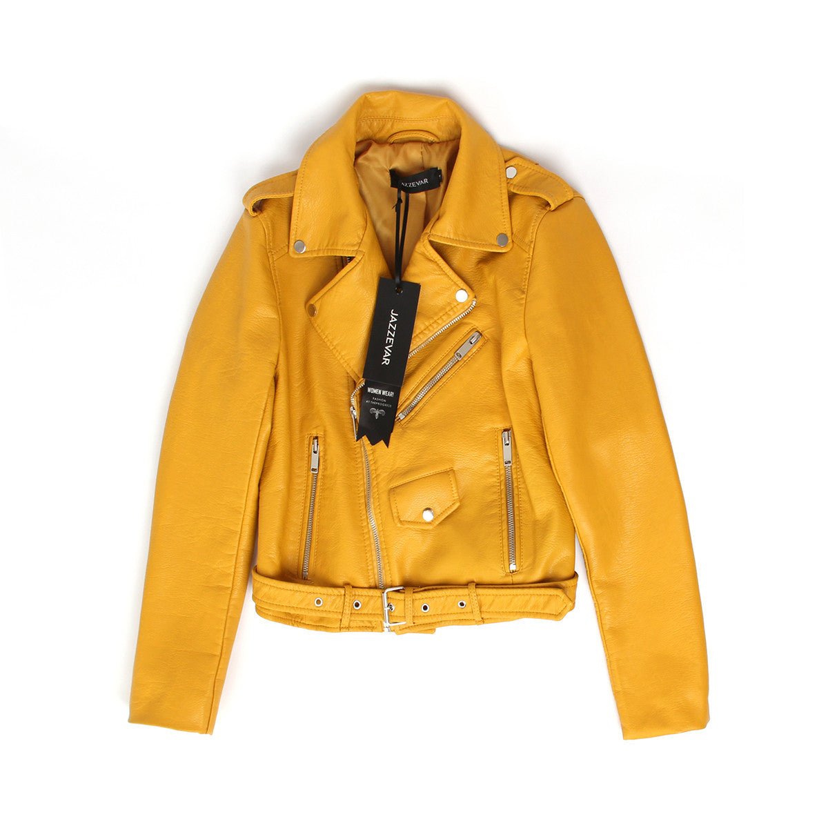 Autumn Fashion Street Women's Short Washed PU Leather Jacket Zipper Bright Colors Ladies Basic Jackets Good Quality-Dollar Bargains Online Shopping Australia