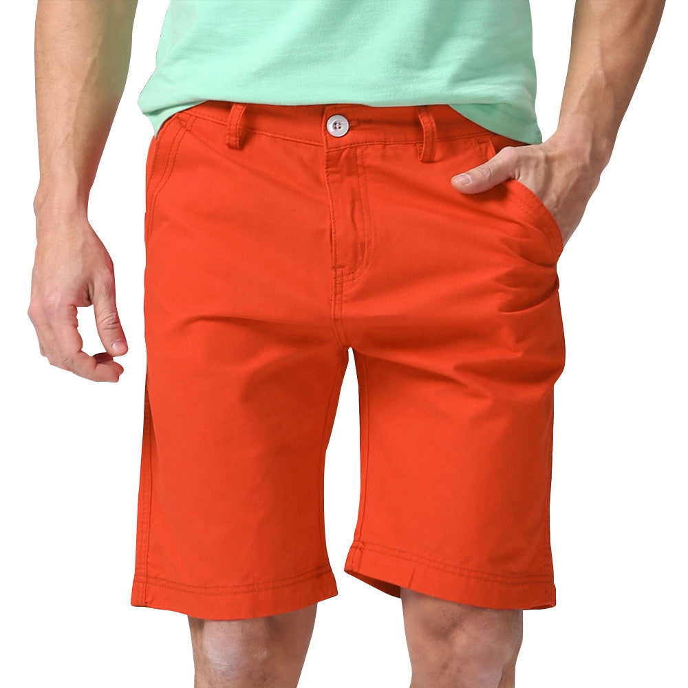 Men Shorts Straight Knee Length Zipper Shorts Plus Size Brand Fashion Casual Bermuda Masculina White Black Green Red Y1030 - CelebritystyleFashion.com.au online clothing shop australia